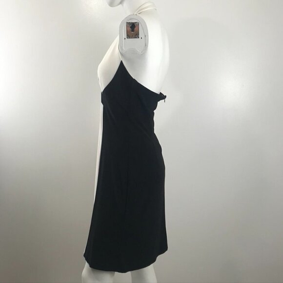 Frank Lyman White & Black Halter Dress - Picture 2 of 6